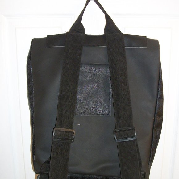 TANGER Large Unisex Back Houndstooth Backpack Computer Bag Tote - Picture 5 of 7